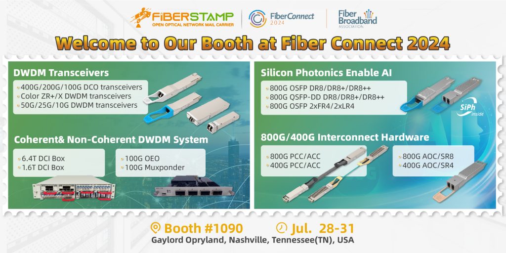 FIBERSTAMP Will Present DWDM Optical Network Solutions At Fiber Connect 2024.